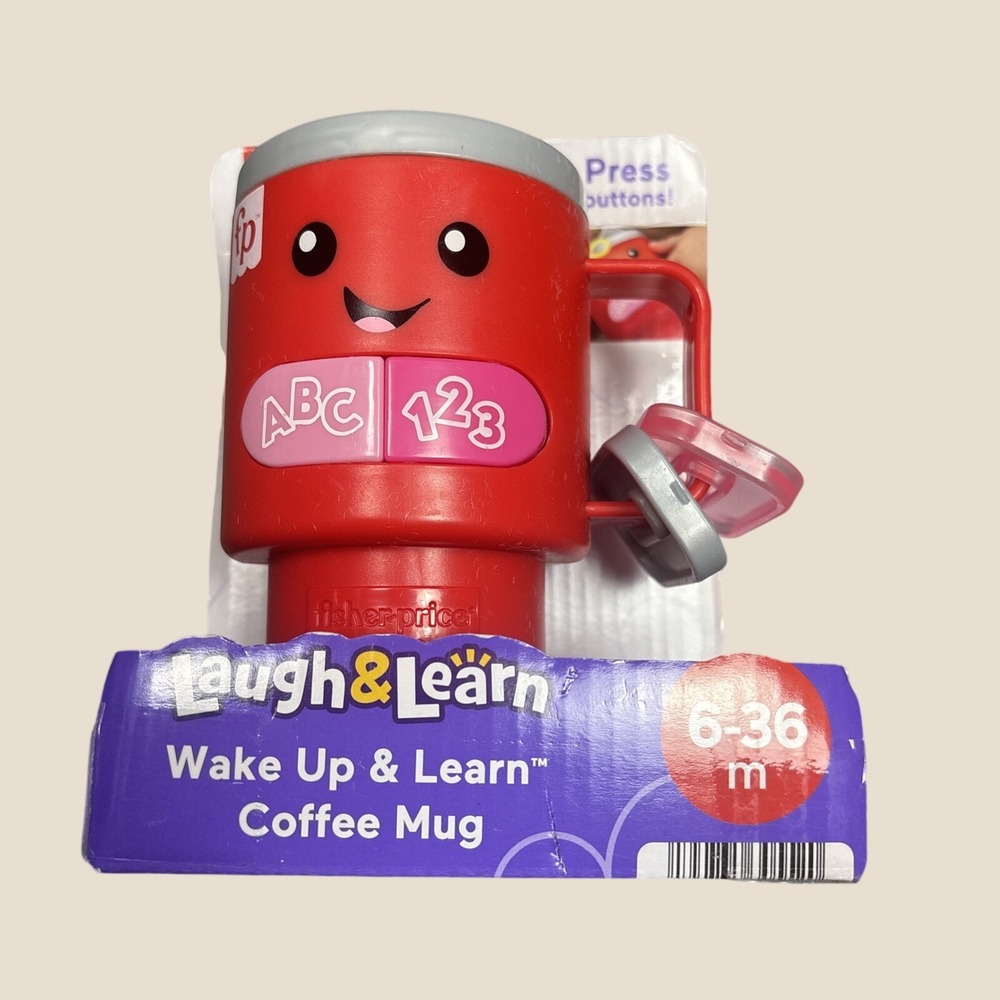 Fisher-Price Laugh & Learn Wake Up & Learn Coffee Mug- New G45